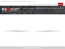 Tablet Screenshot of nationalgranit.com